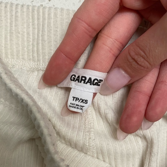 White Flared Sleep Rib Pant Extra Small (Garage) - Picture 2 of 3